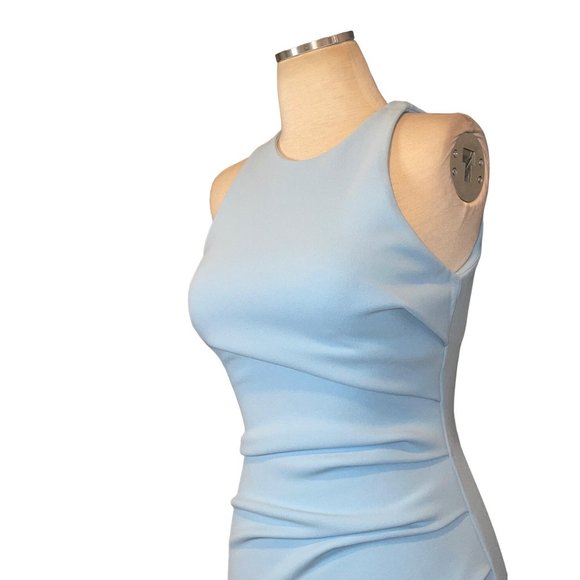 MISHA X REVOLVE Ida Dress in Powder Blue 2 New Womens Sheath Midi Cocktail - Picture 5 of 11